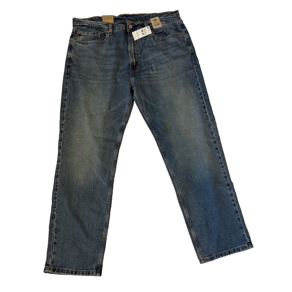 NEW NWT Levi's Levis 505 Regular Fit Jeans Men Size 38 x 32 Stonewash Straight